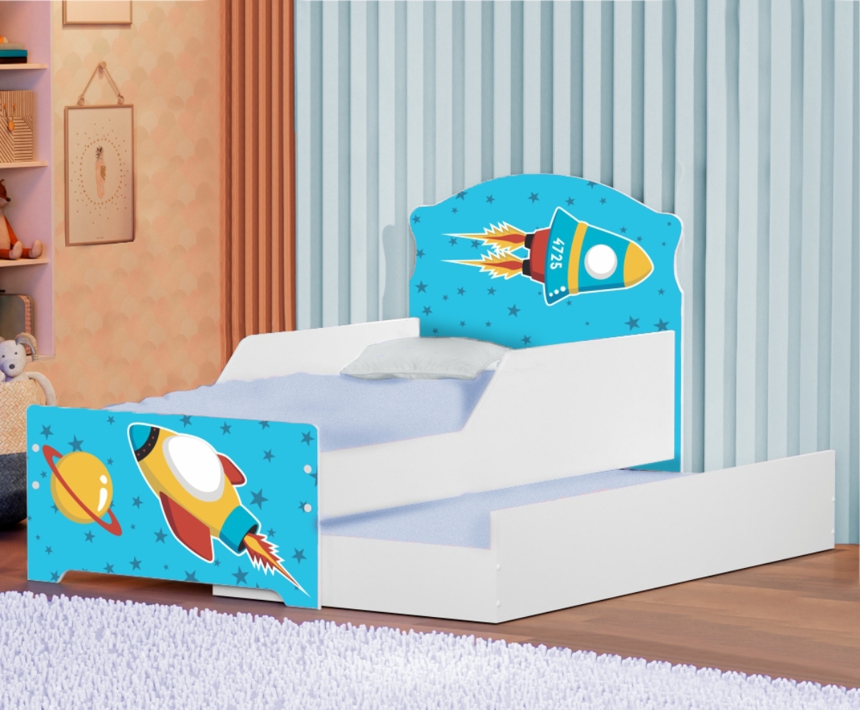 Bicama Infantil Uly Foguete Espacial com Colchões