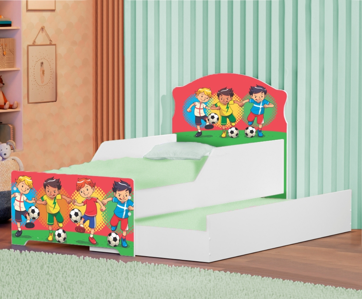 Bicama Infantil Uly Futebol Meninos com Colchões