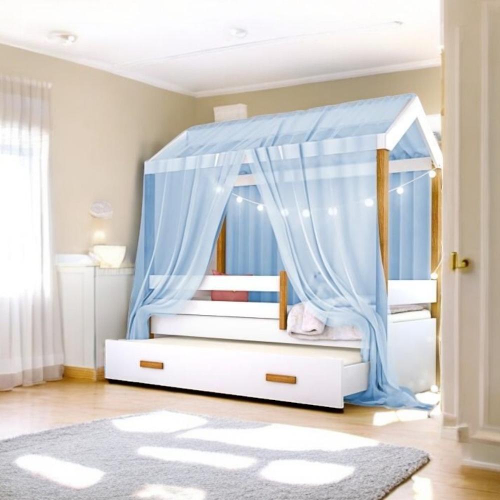 Bicama Solteiro Montessoriana infantil Casinha - Azul