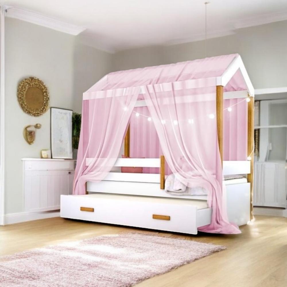 Bicama Solteiro Montessoriana infantil Casinha - Rosa