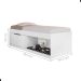 Box Solteiro 2 Prateleiras Flórida Com Kit Pet e Colchão Branco