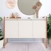 Buffet 3 Portas Aparador Londres - Branco Cobre