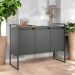 Buffet 3 Portas Aparador Londres - Preto Onix