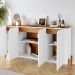 Buffet 4 Portas de Bater Portland Branco/Cedro