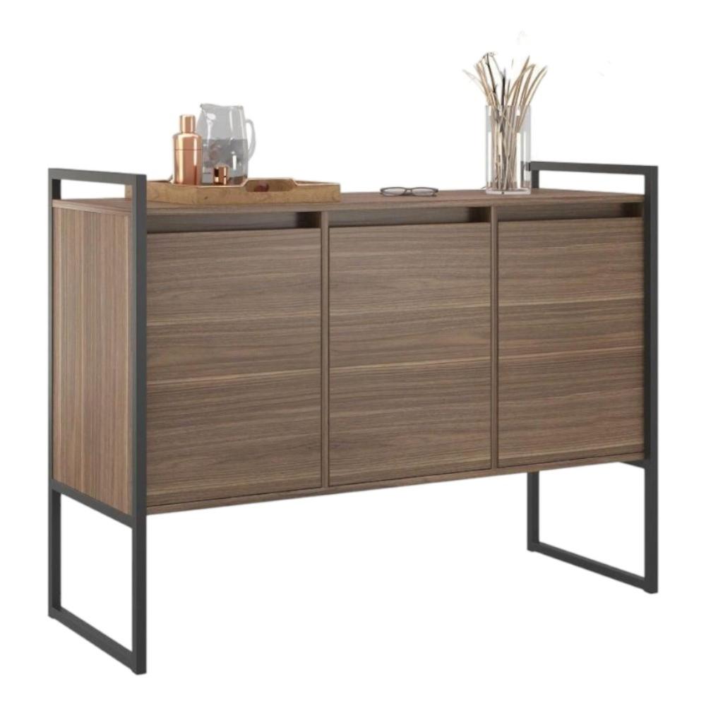Buffet Aparador Industrial 3 Portas para Sala de Jantar