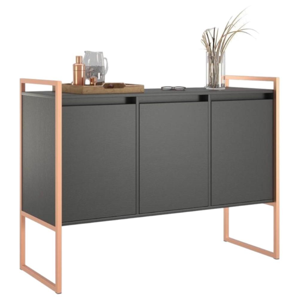 Buffet Aparador Industrial 3 Portas para Sala de Jantar
