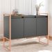 Buffet Aparador Industrial 3 Portas para Sala de Jantar