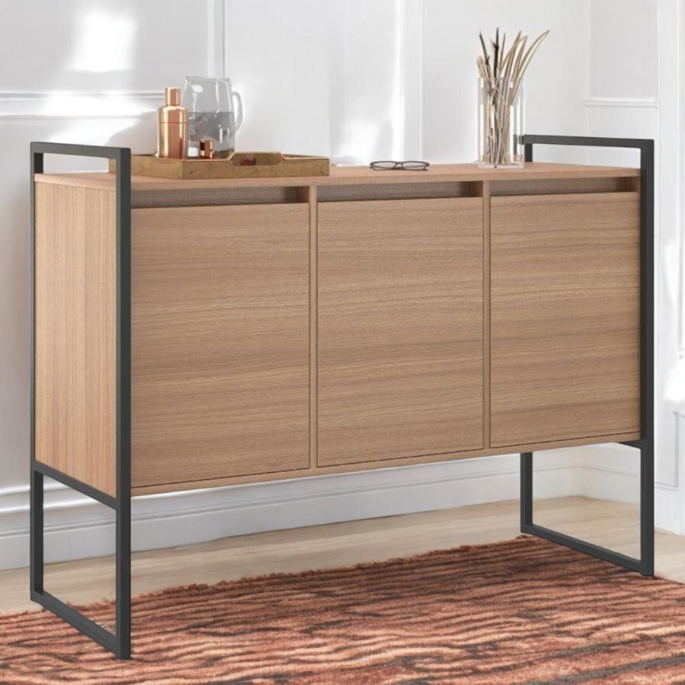 Buffet Aparador Industrial 3 Portas para Sala de Jantar