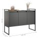 Buffet Aparador Industrial 3 Portas para Sala de Jantar