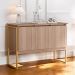 Buffet Aparador de Sala Jantar com Pés Dourado