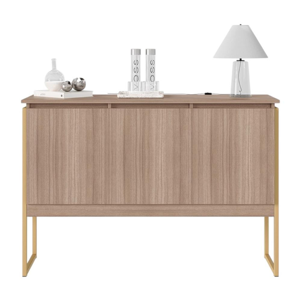 Buffet Aparador de Sala Jantar com Pés Dourado