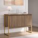 Buffet Aparador de Sala Jantar com Pés Dourado