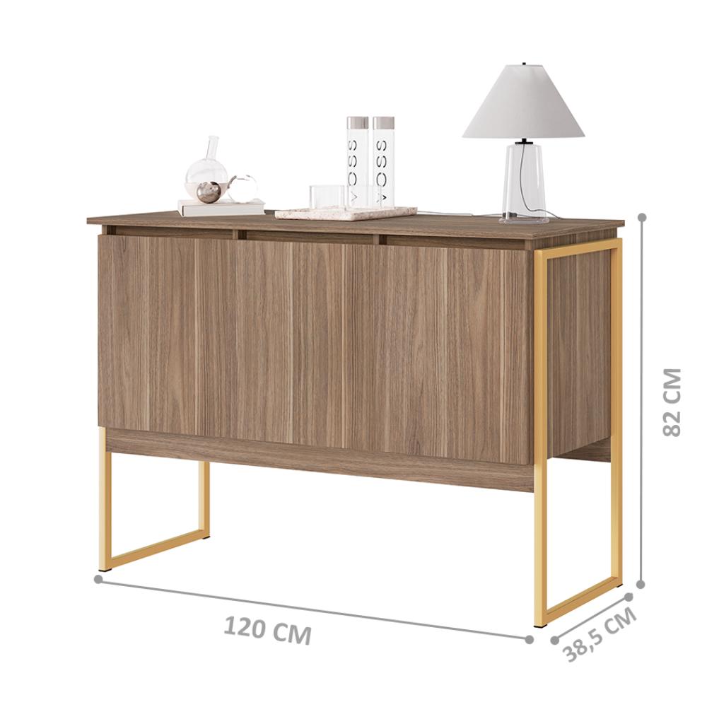 Buffet Aparador de Sala Jantar com Pés Dourado