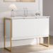 Buffet Aparador de Sala Jantar com Pés Dourado