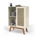 Buffet Barcelona com Porta em Rattan Sintético Off White