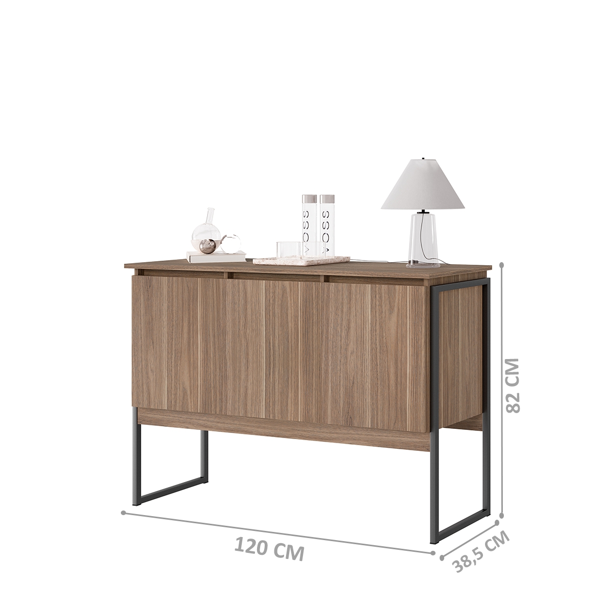 Buffet Classico com 3 Portas Veneza Affara Preto