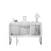 Buffet Classico com 3 Portas Veneza Branco Preto