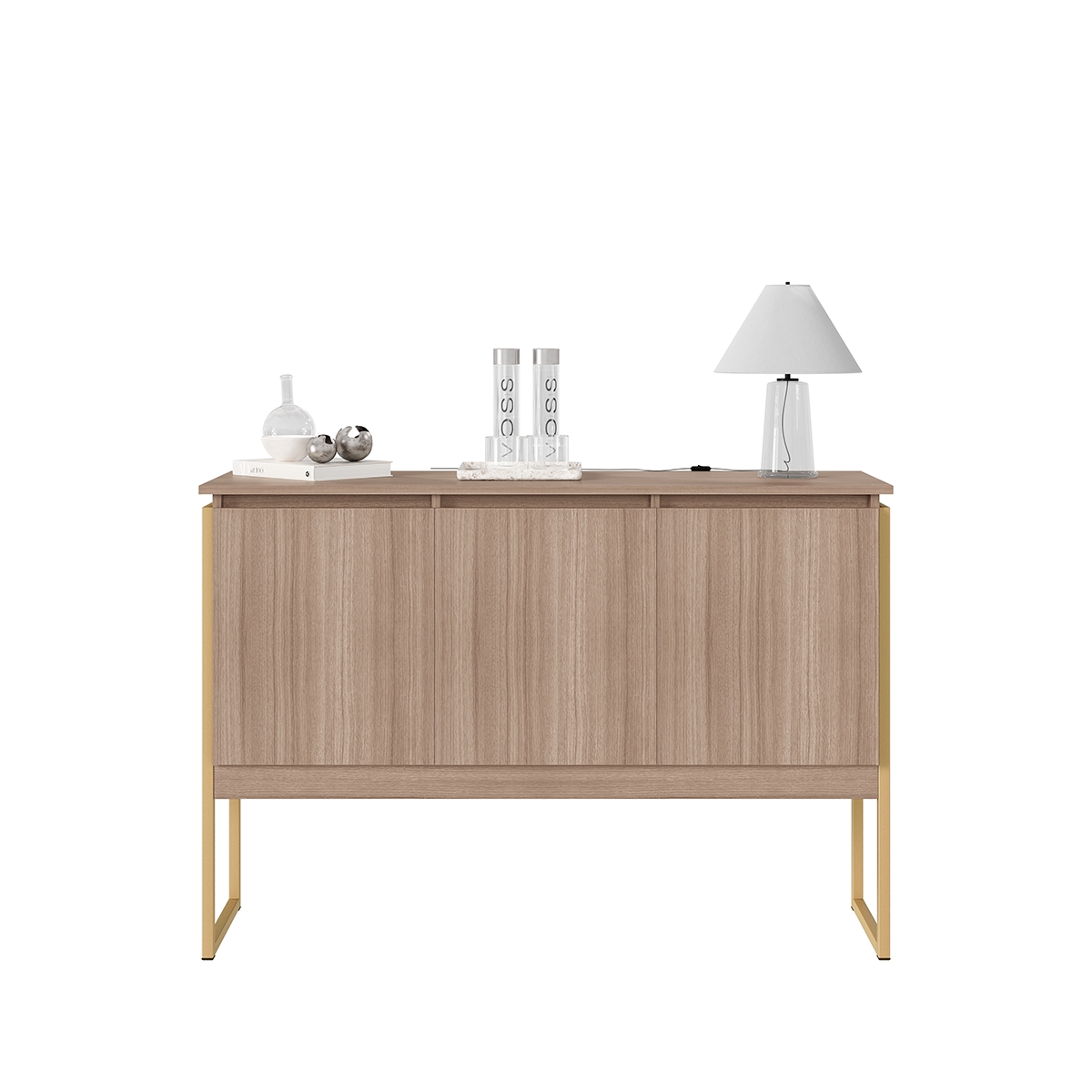Buffet Classico com 3 Portas Veneza Montana Dourado 