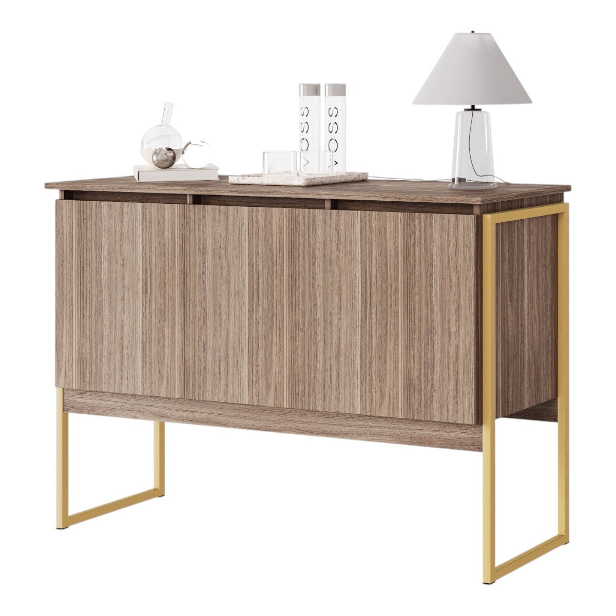 Buffet Dourado 3 Portas Affara Dourado  