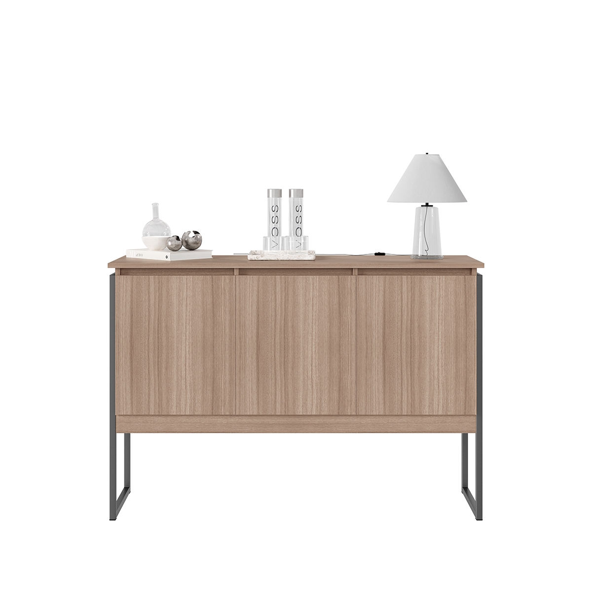 Buffet Elegante com 3 Portas Turim Montana Preto