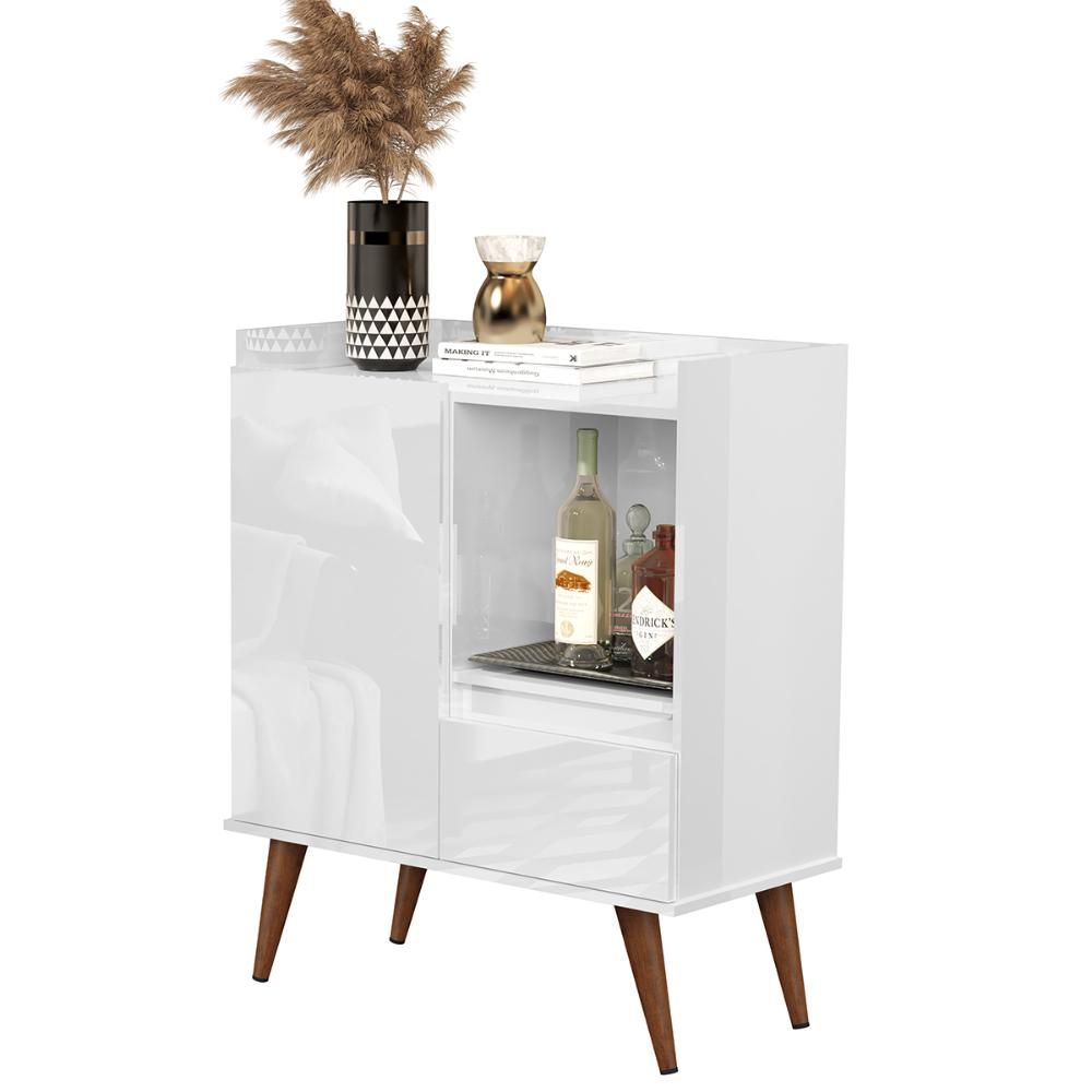 Buffet Essenciale Pés Retro Branco