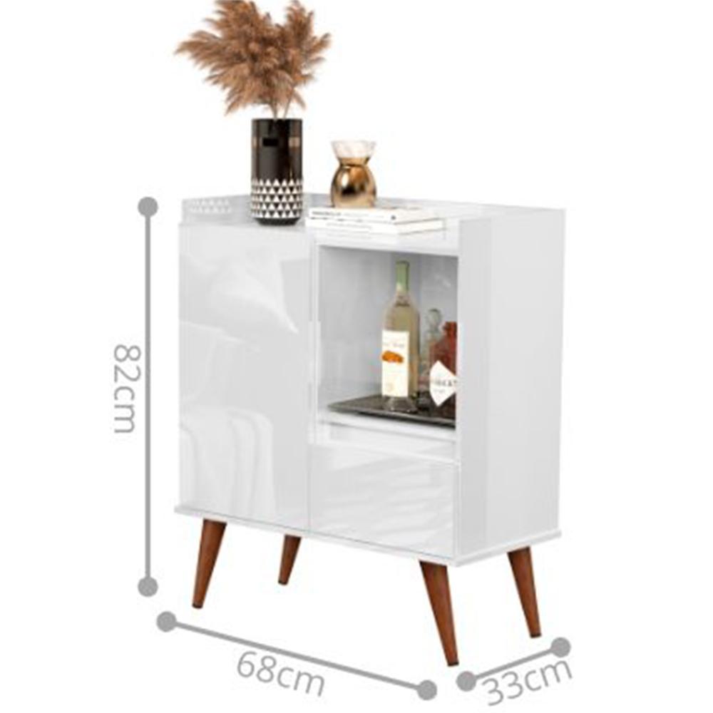 Buffet Essenciale Pés Retro Branco