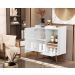 Buffet Essenciale Pés Retro Branco/Freijó