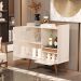 Buffet Essenciale Pés Retro Off White Freijó