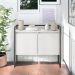 Buffet Industrial 2 Portas SP - Branco e Preto