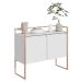 Buffet Industrial para Sala Irlanda Branco Cobre