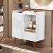 Buffet Marili Retrô Branco Freijo Flex com 2 Portas