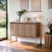 Buffet Moderno 3 Portas Londres Affara Dourado