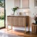 Buffet Moderno 3 Portas Londres Affara Dourado