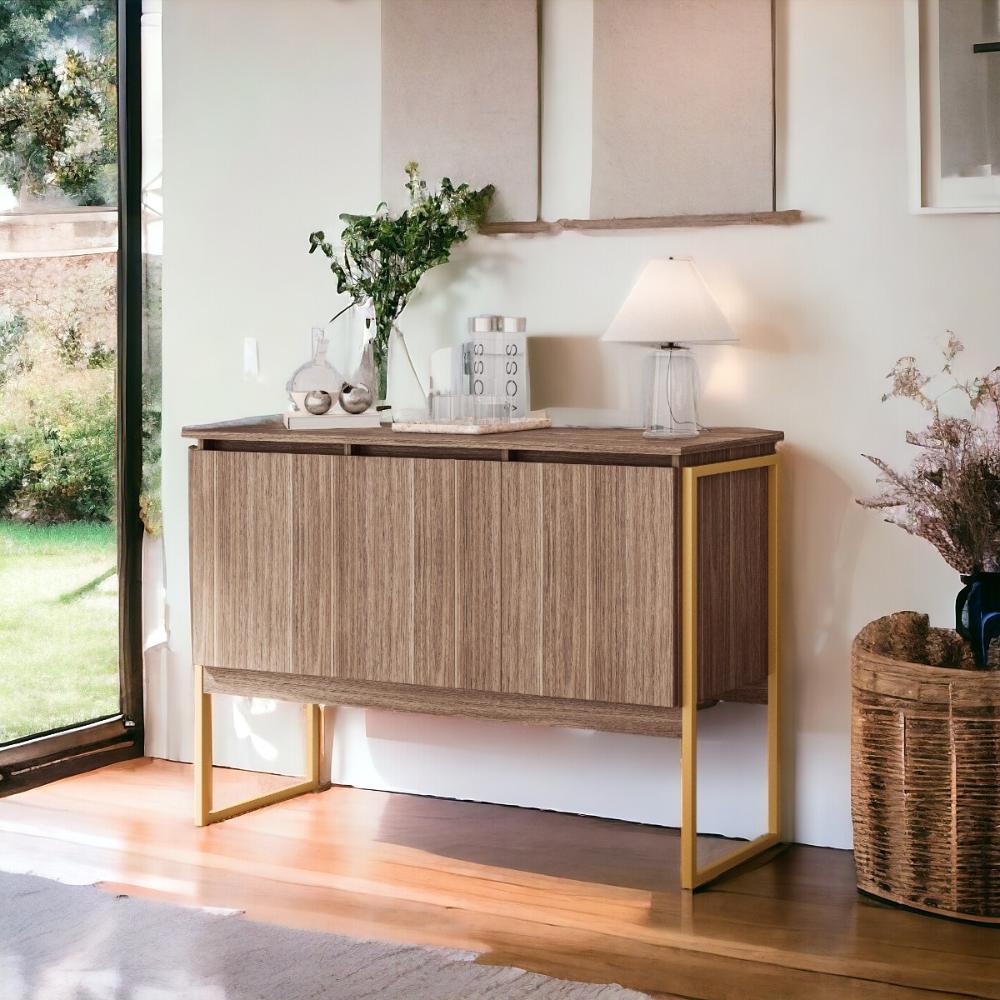 Buffet Moderno 3 Portas Londres Affara Dourado