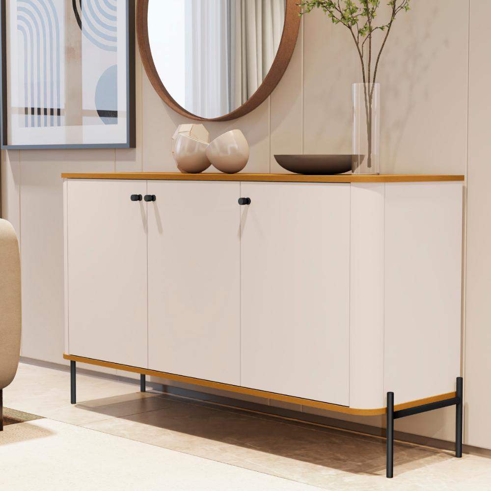Buffet Nova Orleans Off White Nature Preto