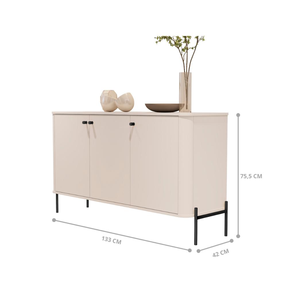 Buffet Nova Orleans Off White Preto