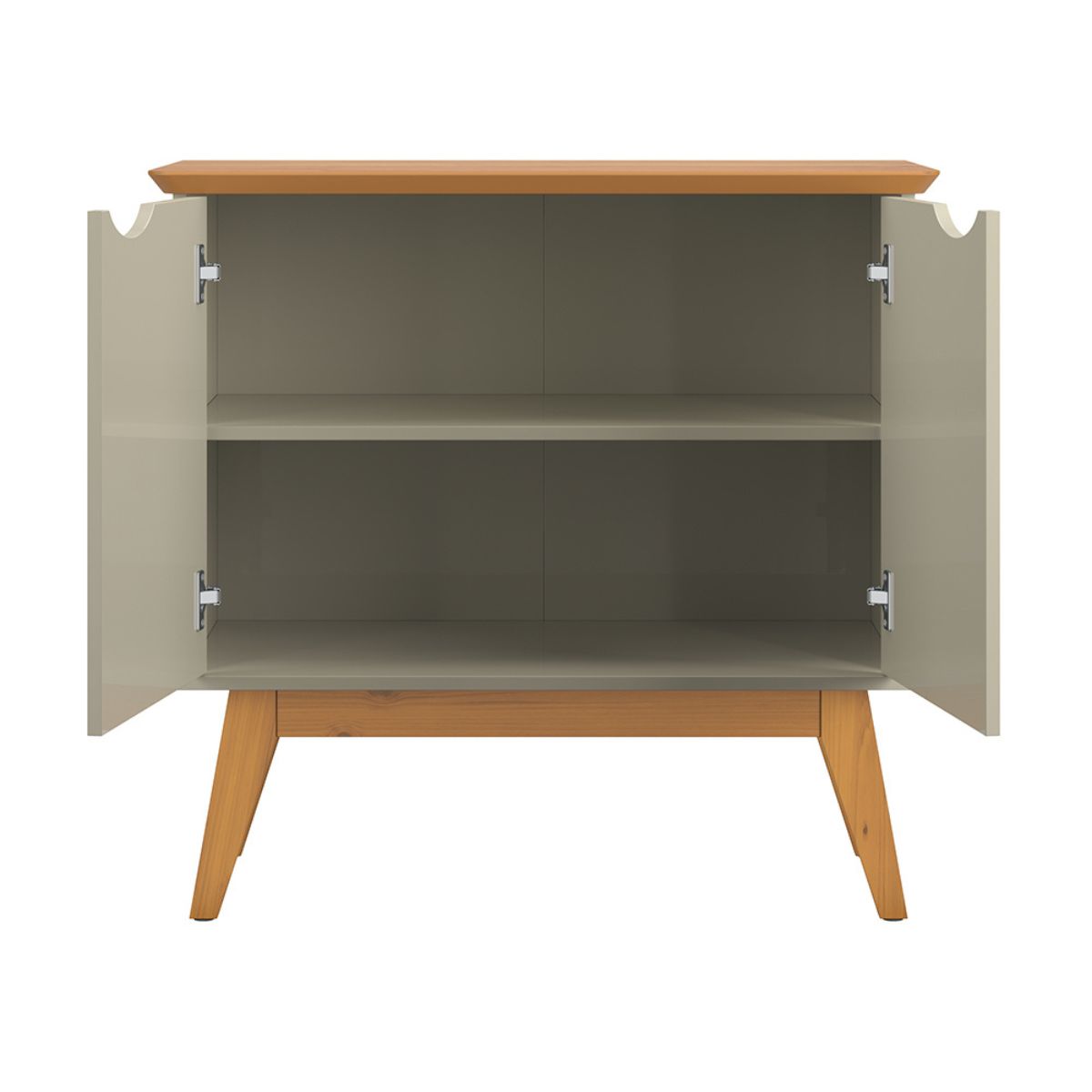 Buffet com 2 Portas Colombo Branco Off White Cinamomo