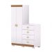 Cômoda Roupeiro 4 Gavetas Gerórgia Branco Camarim