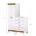 Cômoda Roupeiro 4 Gavetas Gerórgia Branco Camarim