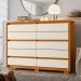 Cômoda com 10 Gavetas Loanda Cinamomo Off White