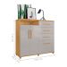Cômoda com 2 Portas e 4 Gavetas Seábra Naturalle Off White