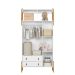 Cômoda e Guarda Roupa com 3 Portas Salta Branco Acetinado