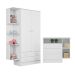Cômoda e Roupeiro 3 Portas Gante Branco Branco