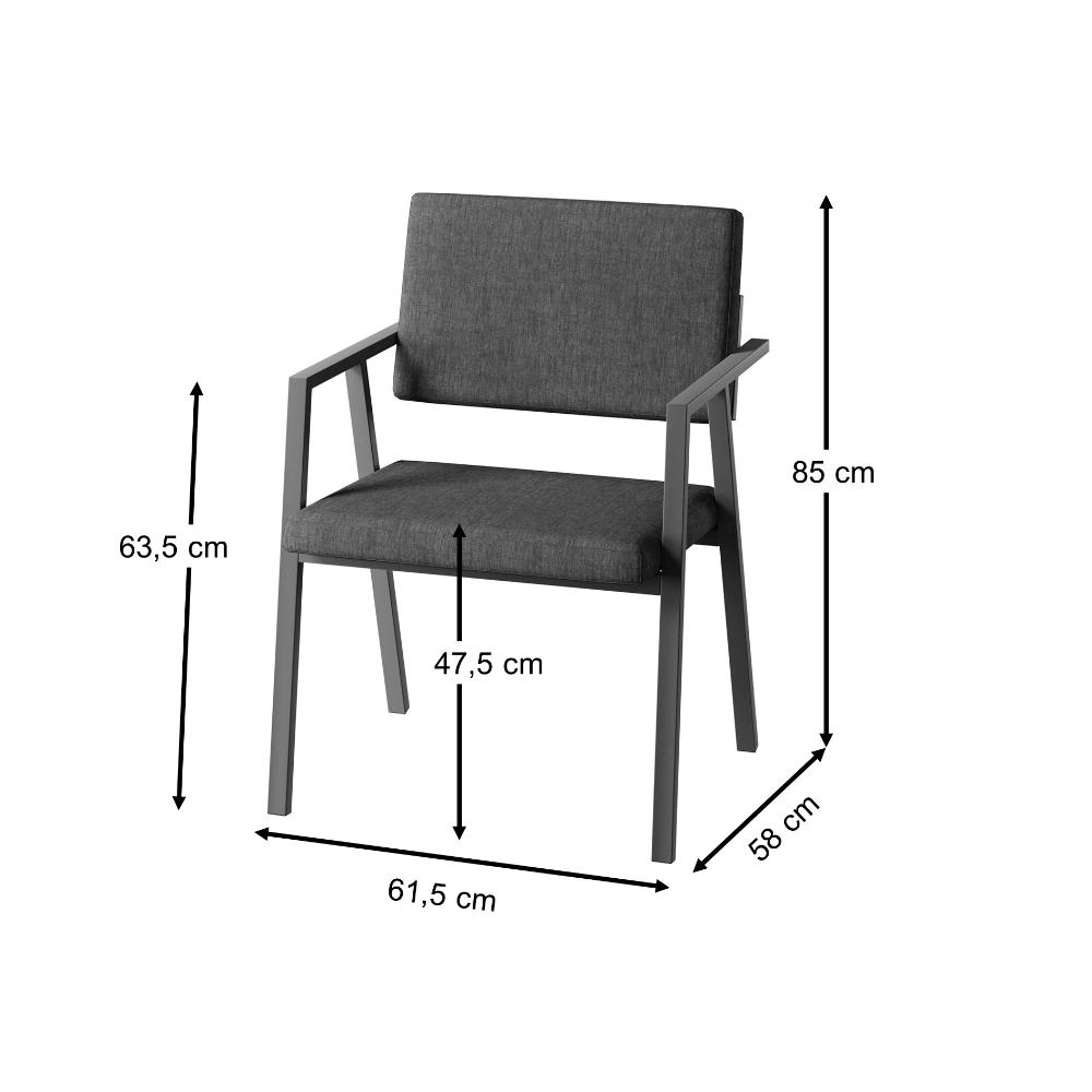 Cadeira Style Podium Plus Grafite Casah