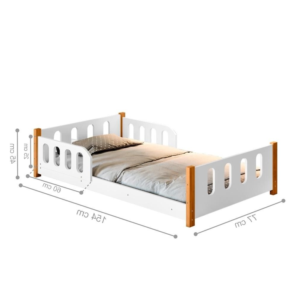 Cama Cercadinho Infantil Colchão Clarise Branco