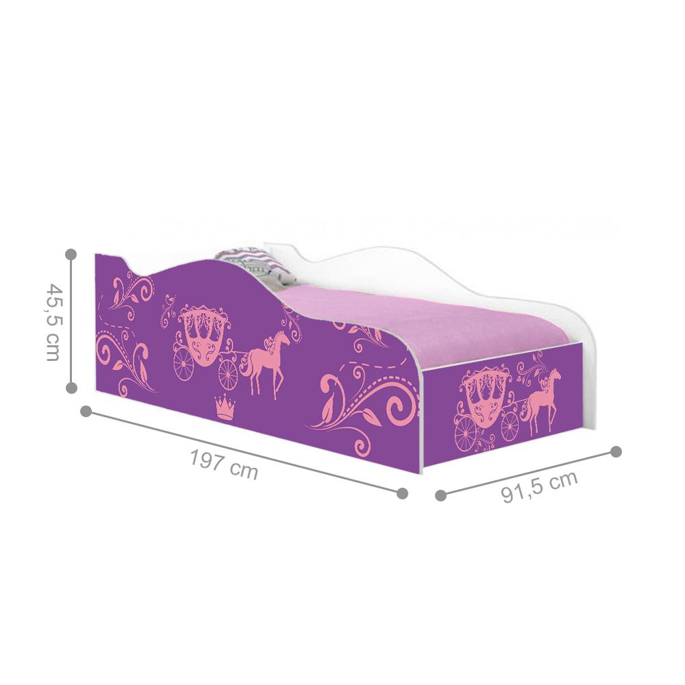 Cama Fun Carruagem de Princesa Solteiro