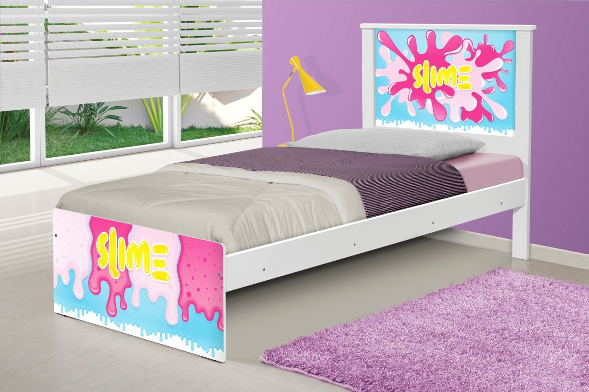 Cama Juvenil Massinha Meninas com Colchão