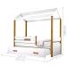 Cama Montessori Cabana com Auxiliar e Colchão