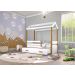 Cama Montessori Cabana com Auxiliar e Colchão