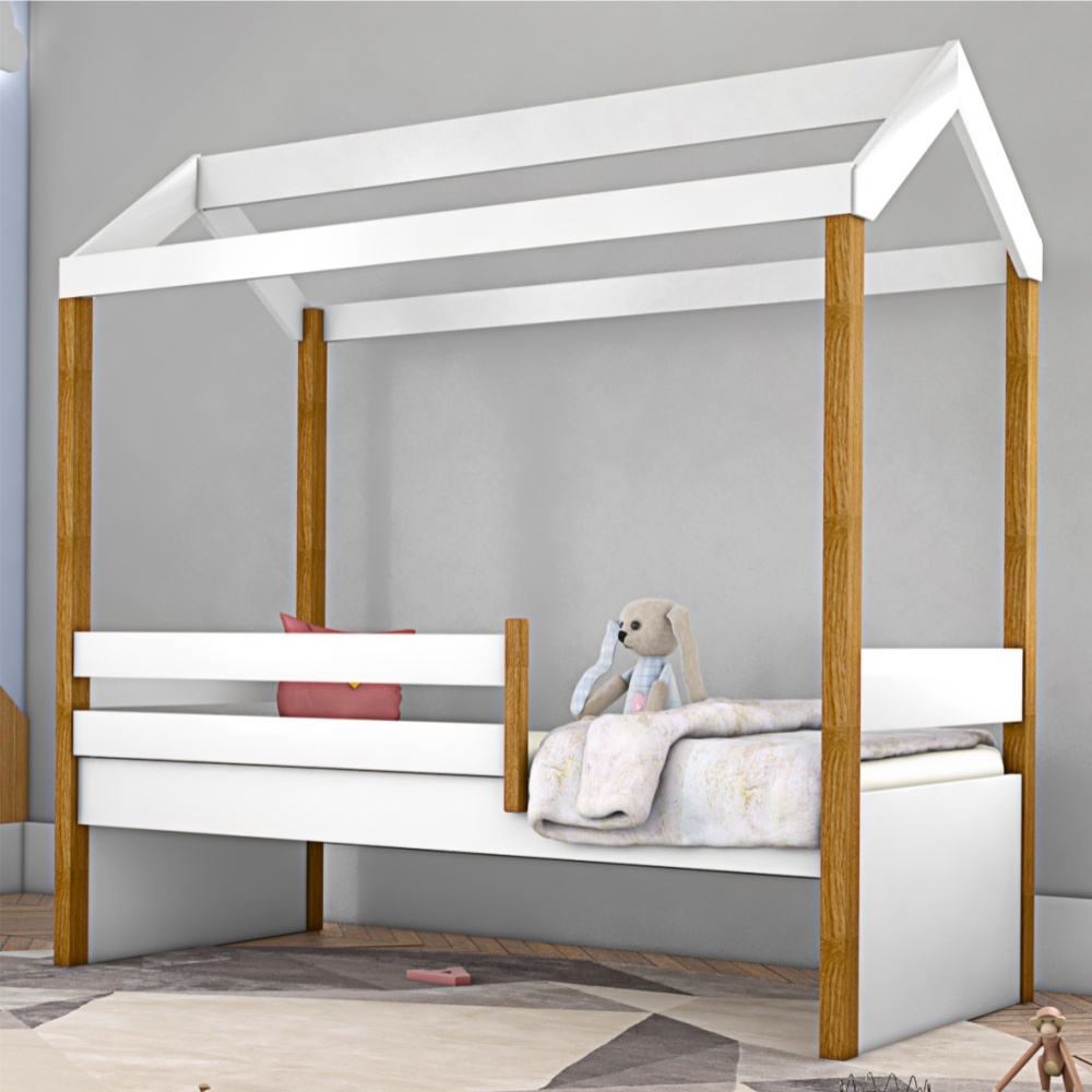 Cama Montessoriana Exclusiv Solteiro com Colchão
